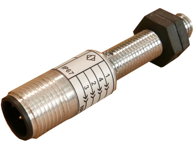 M8 inductive proximity sensor with connector