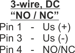Connection diagrams of M8 connector