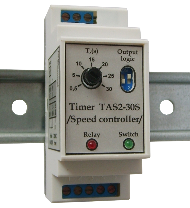 Analogue timer for DIN-rail