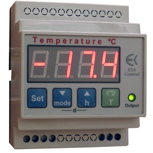 Digital temperature controllers for DIN-rail mounting